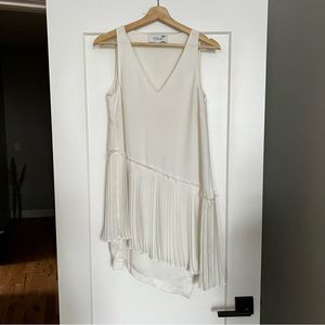 Derek Lam 10 Crosby Asymmetrical Dress Size 4 Ivory